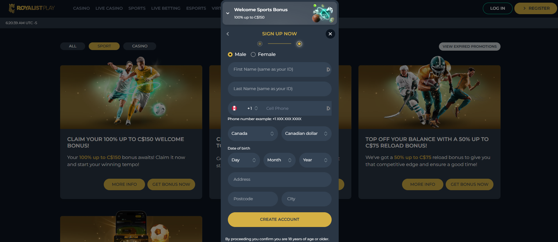 Royalistplay gambling site